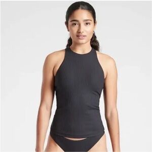 NWT! Athleta Black Rib High Neck Tankini - Multiple Sizes 💙
